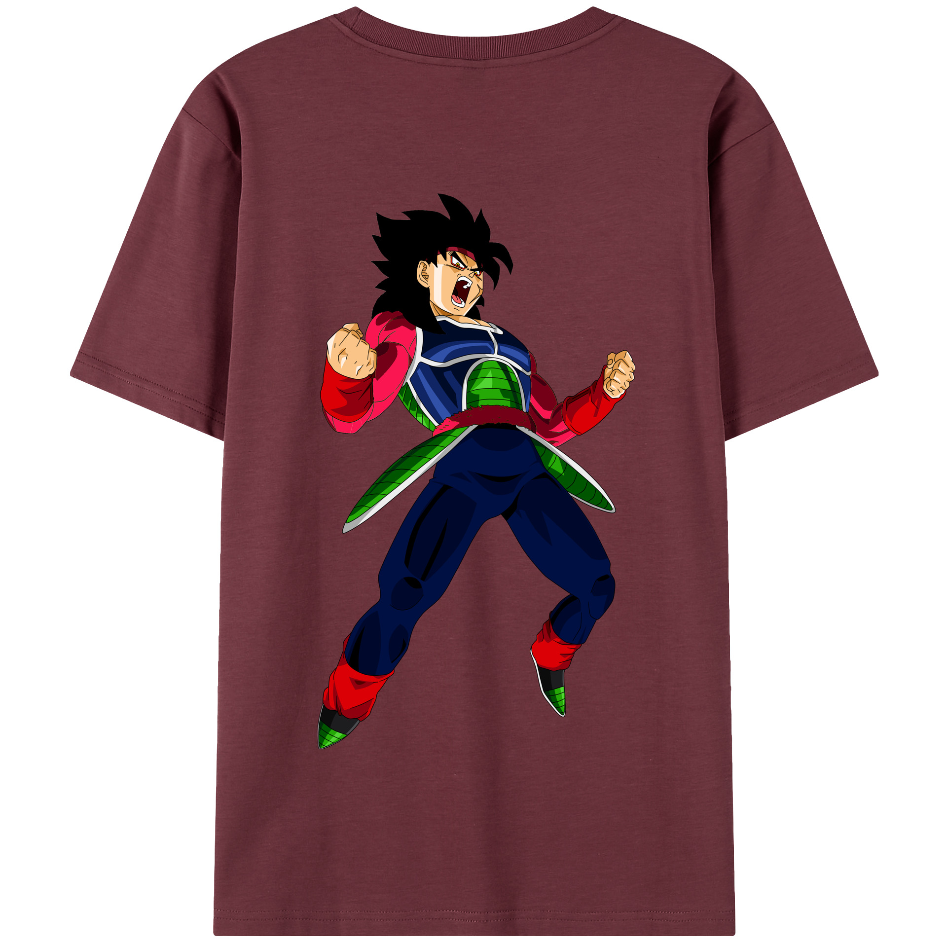 （画像用） ドラゴンボール バーダック DRAGON BALL Burdock 綿100％半袖Tシャツ（背面プリント）